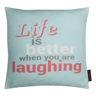 Gouchee Home Quotes Life Cotton Throw Pillow