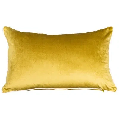 Gouchee Home Rana Rectangular Velvet Pillow Cover & Insert In Ocher Mix