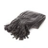 Gouchee Home Rio Polyester Blanket Or Throw In Charcoal