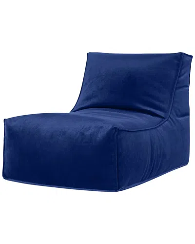 Gouchee Home Rock Velvet Bean Bag Lounge In Blue