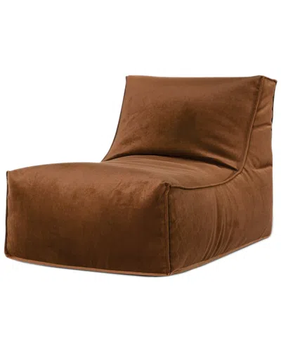 Gouchee Home Rock Velvet Bean Bag Lounge In Copper