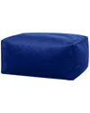 Gouchee Home Roll Velvet Pouf In Blue