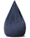 Gouchee Home Sambre Velvet Bean Bag Chair In Navy