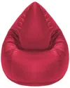 Gouchee Home Sambre Velvet Bean Bag Chair In Red
