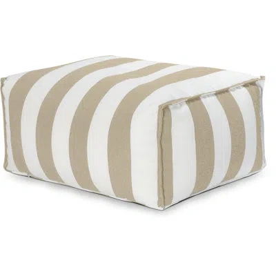 Gouchee Home Santorin Outdoor Ottoman In Tan