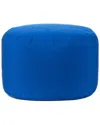 Gouchee Home Soleil Dotcom Indoor/ Outdoor Round Ottoman Pouf In Blue