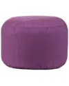 Gouchee Home Soleil Dotcom Indoor/ Outdoor Round Ottoman Pouf In Purple