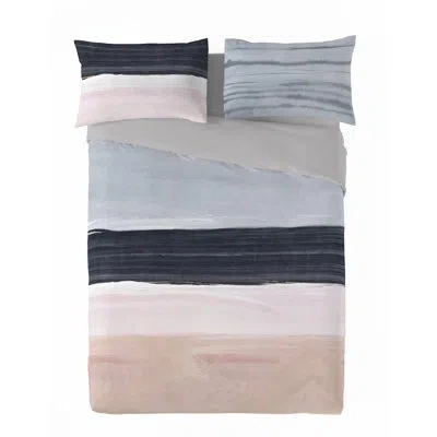 Gouchee Home Sore King 3pcs Duvet Cover Set (106"wx92"l) In Gray,black,white,pink,beige,tan