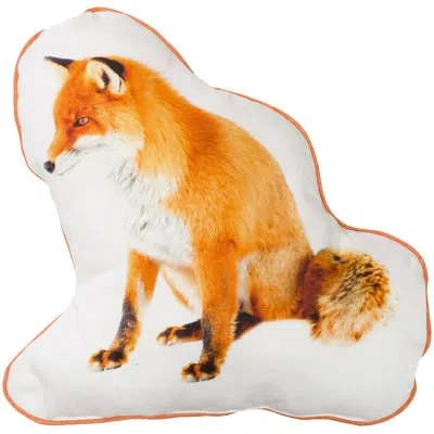 Gouchee Home Sweethearts Fox Cotton Throw Pillow