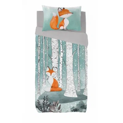 Gouchee Home Swift Twin 2pcs Duvet Cover Set (66"wx86"l) In Orange,white,teal,black