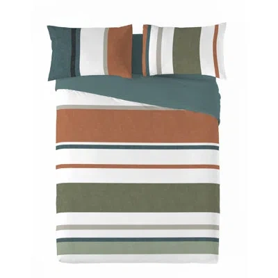 Gouchee Home Travis Queen 3pcs Duvet Cover Set (90"wx92"l) In Green,teal,beige,white