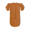 Goumikids Goumi 24 Hour Convertible Sleeper Baby Gown In Adobe