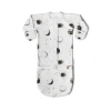 Goumikids Goumi 24 Hour Convertible Sleeper Baby Gown In Metallic