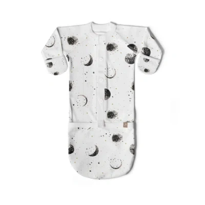 Goumikids Goumi 24 Hour Convertible Sleeper Baby Gown In Metallic