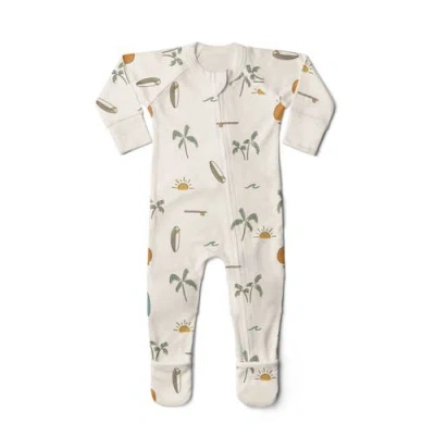 Goumikids Goumi Grow With You Footie + Loose Fit In White