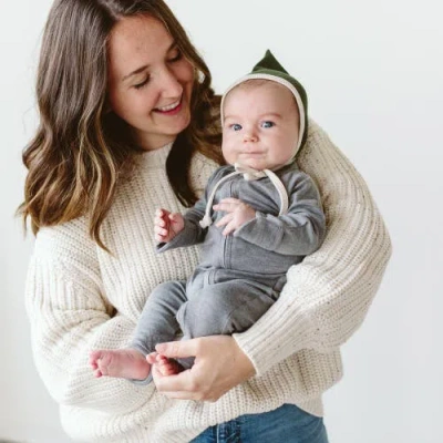 Goumikids Goumi Grow With You Footie + Snug Fit In Gray