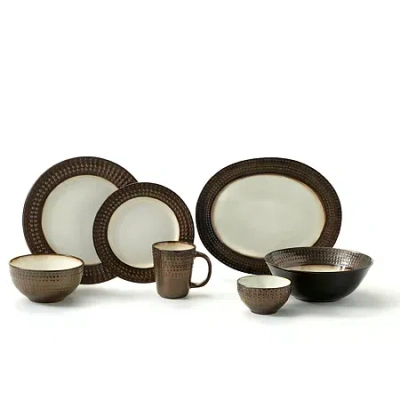 Gourmet Basics By Mikasa 16-pc. Stoneware Dinnerware Set In Multi