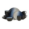 Gourmet Basics By Mikasa Asher 16-pc. Stoneware Dinnerware Set In Blue