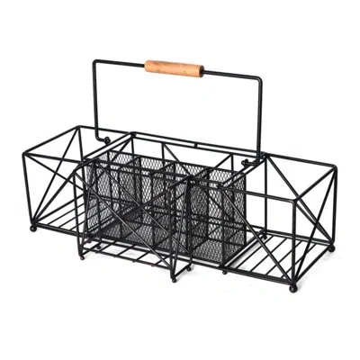 Gourmet Basics By Mikasa Baler Picnic Flatware Caddy