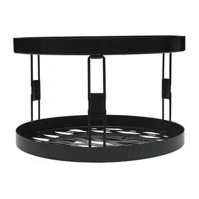 Gourmet Basics By Mikasa Haven 2 Tier Lazy Susan Pantry Organizer In Black