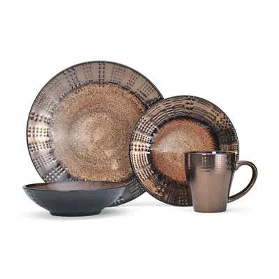 Gourmet Basics By Mikasa Mikasa Verona 16-piece Stoneware Dinnerware Set, Service For 4 In Brown