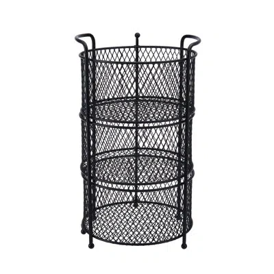 Gourmet Basics By Mikasa Soto 3 Tier Basket Organizer Stand In Black