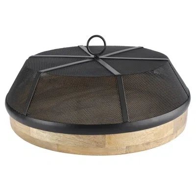 Gourmet Basics By Mikasa Wooden Round Lazy Susan With Cover In Black;brown