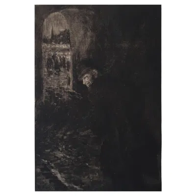 Pre-owned Goya Original Limited Edition Print By Frederick S. Coburn, Man Of The Crowd, 1902 In Black