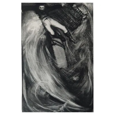 Pre-owned Goya Original Limited Edition Print By Frederick S.coburn-the Oblong Box, 1902 In Black