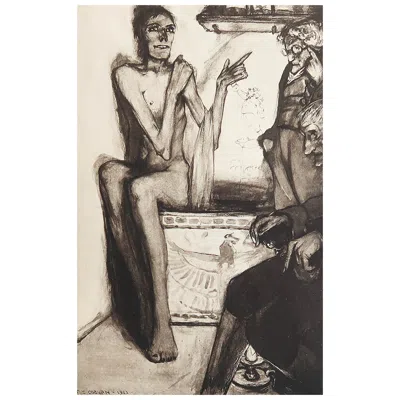 Pre-owned Goya Original Limited Edition Print By Frederick S.coburn-words With A Mummy, 1902 In Sand
