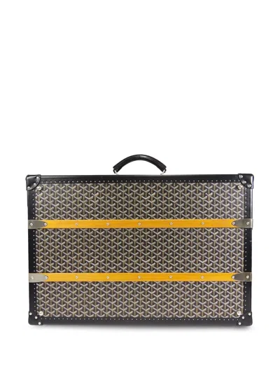 Pre-owned Goyard 1990-2000s Palace 70 Travel Trunk Bag In Black