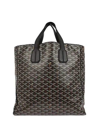 Pre-owned Goyard 1990s Printed Tote Bag In Black