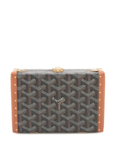Pre-owned Goyard 2000-2025 Ine Minaudiere Trunk Bag Crossbody Bag In Black