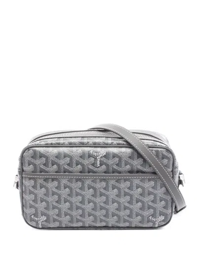 Pre-owned Goyard 2000-2025 Ine Sac Cap Vert Crossbody Bag In Gray