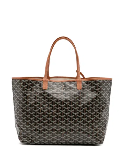 Pre-owned Goyard 2000-2025 Ine Saint Louis Pm Tote Bag In Black