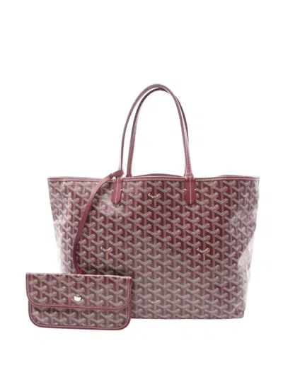 Pre-owned Goyard 2000-2025 Ine Saint Louis Pm Tote Bag In Red