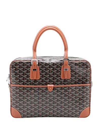 Pre-owned Goyard 2000-2026 Ine Ambassade Mm Business Bag In Black