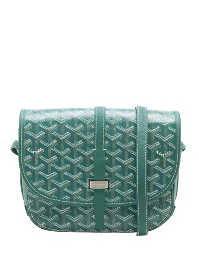 Pre-owned Goyard 2000-2026 Ine Belvedere Pm Crossbody Bag In Green