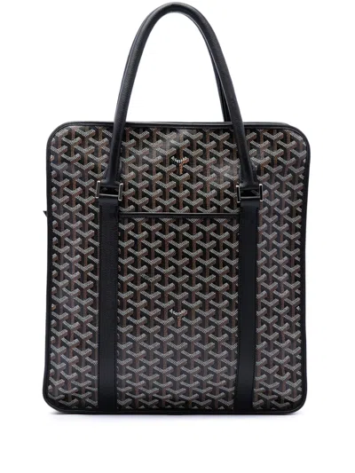 Pre-owned Goyard 2000-2026 Ine Bourgogne Tote Bag In Black