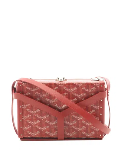 Pre-owned Goyard 2000-2026 Ine Minaudiere Crossbody Bag In Red