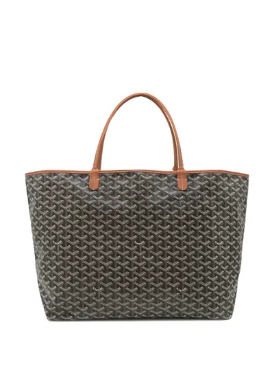 Pre-owned Goyard 2000-2026 Ine Saint Louis Gm Tote Bag In Black