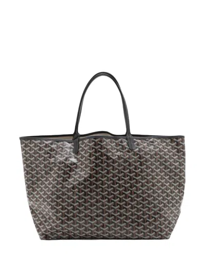 Pre-owned Goyard 2000-2026 Ine Saint Louis Gm Tote Bag In Black
