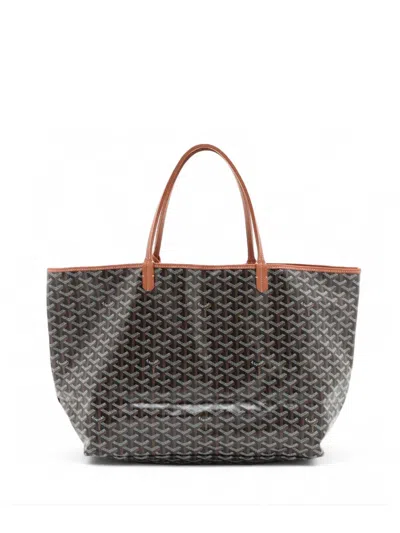 Pre-owned Goyard 2000-2026 Ine Saint Louis Gm Tote Bag In Black