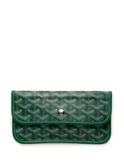 Pre-owned Goyard 2000-2026 Ine Saint Louis Pouch In Green