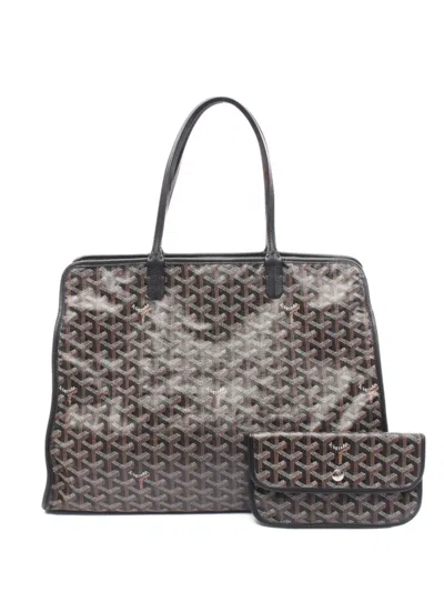 Pre-owned Goyard 2000s Hardy Pm Tote Bag In Brown