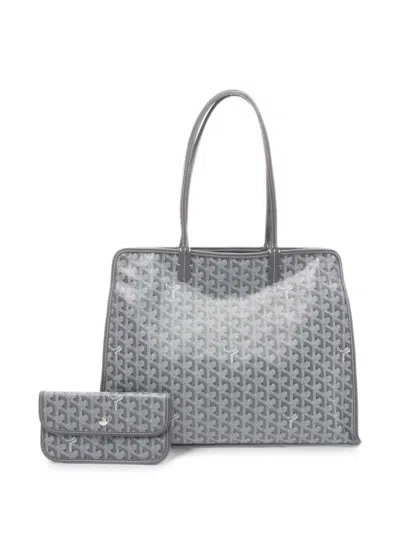 Pre-owned Goyard 2000s Pm Hardy Tote Bag In Grey