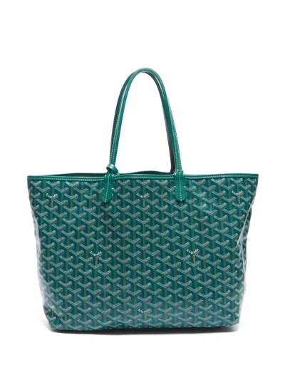Pre-owned Goyard 2000s Saint Louis Tote Bag In Green
