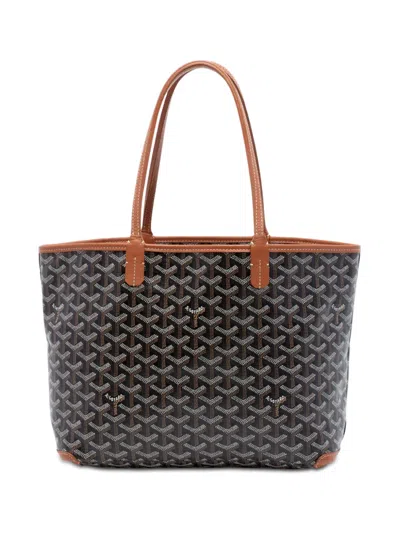 Pre-owned Goyard 2004 Ine Artois Pm Tote Bag In Black