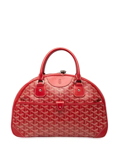 Pre-owned Goyard 2005-2015 Ine Saint Jeanne Mm Handbag In Red