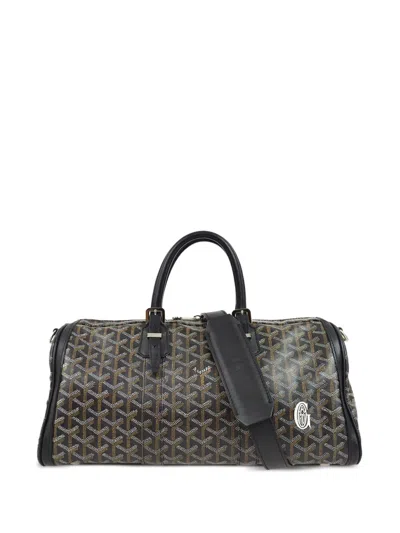 Pre-owned Goyard 1990-2000 Croisiere 40 Two-way Handbag In Brown
